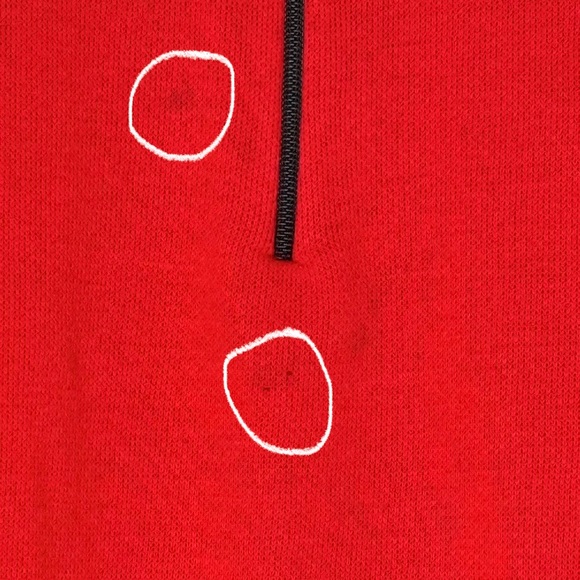 VINTAGE 90's Disney Mickey & Co. Mickey Mouse 1/4 Zip Sweatshirt - Picture 5 of 7